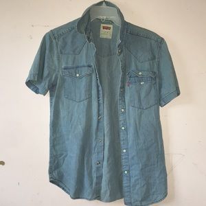Denim button down Levi shirt